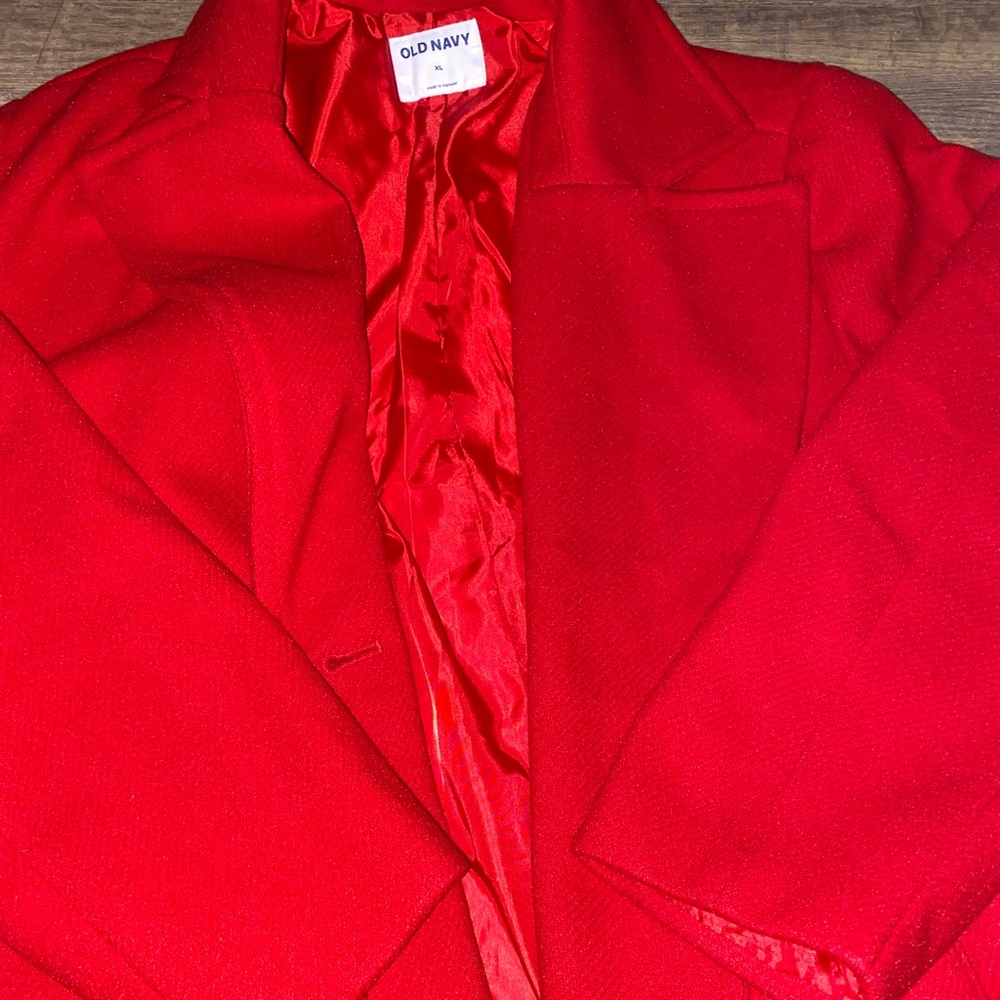 Old Navy Red Trench Coat